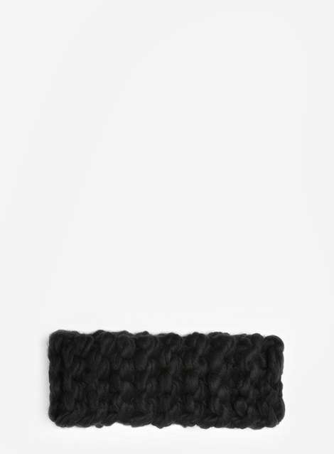 Black Chunky Knitted Headband